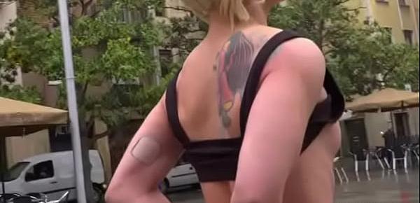  Eager Bitch Spanked And Flogged In The Rain! - Part 1